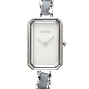CHANEL Premiere Lock Steel Leather Quartz Ladies Wacth H4327 Polished